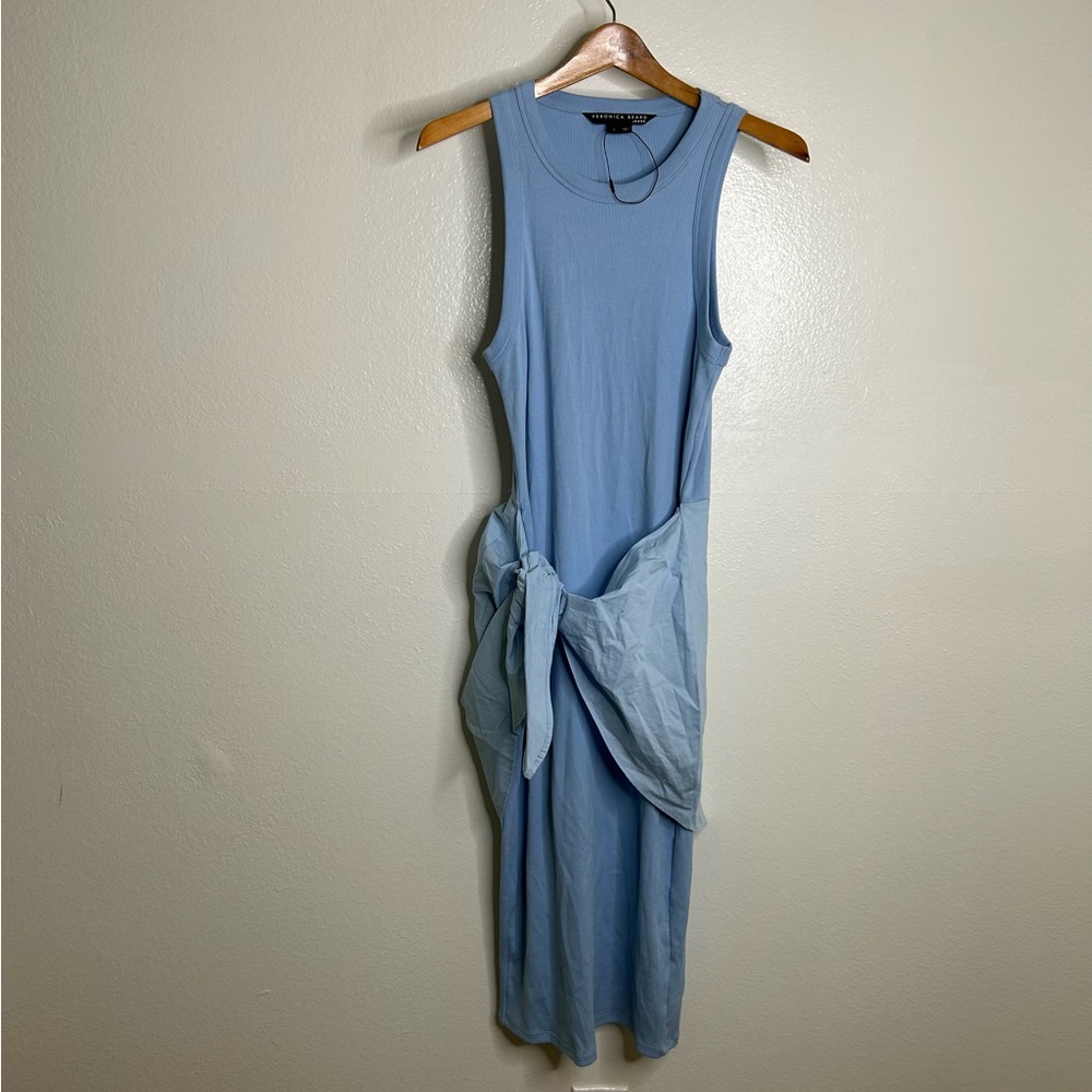 Veronica Beard Odeon Midi Dress in Lake Blue Size Small